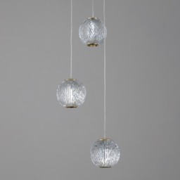 Visconte Tutti 3 Light Round Cluster Pendant - Gold - thumbnail 3