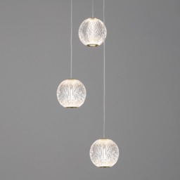 Visconte Tutti 3 Light Round Cluster Pendant - Gold - thumbnail 2