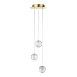 Visconte Tutti 3 Light Round Cluster Pendant - Gold - thumbnail 6
