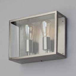 Mersey Outdoor Twin Wall Lantern - Steel - thumbnail 2