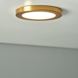 Darly 12 Watt LED Flush Ceiling or Wall Light - Satin Brass - thumbnail 6