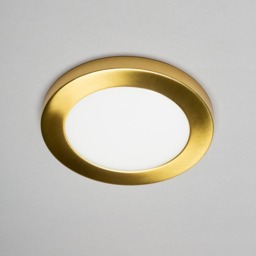 Darly 12 Watt LED Flush Ceiling or Wall Light - Satin Brass - thumbnail 3