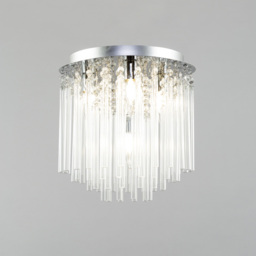 Tyre 4 Light Bathroom Flush Ceiling Light - Chrome - thumbnail 3