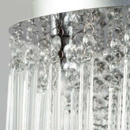 Tyre 4 Light Bathroom Flush Ceiling Light - Chrome - thumbnail 4