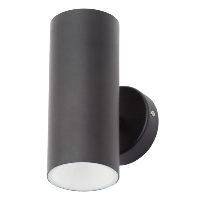 Lem Outdoor 2 Light LED Wall Light - Black - image 1