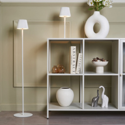 Elowen Rechargeable LED Floor Lamp - White - thumbnail 9