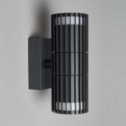 Veda 2 Light Outdoor Up and Down Wall Light - Anthracite - thumbnail 3