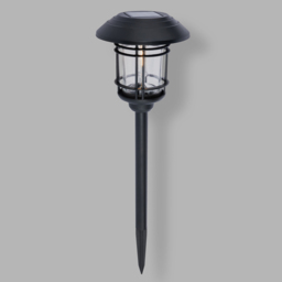 Delonix Outdoor Solar LED Spike Light - Black - thumbnail 2