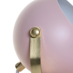 Eyeball Table Lamp - Pink and Satin Brass - thumbnail 6