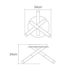 Cross 3 Light Bathroom Semi Flush Ceiling Light - Satin Brass - thumbnail 7