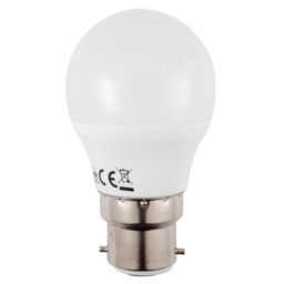 5.2 Watt LED B22 Bayonet Cap Golf Ball Light Bulb - Cool White