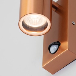 Kenn Outdoor 2 Light Wall Light with PIR Sensor - Copper - thumbnail 4