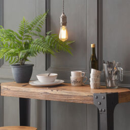 Industrial Style Braided Grey Cable Ceiling Pendant - Satin Nickel - thumbnail 9