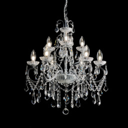 Vara 9 Light Bathroom Chandelier - Chrome - thumbnail 6