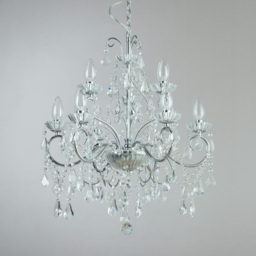 Vara 9 Light Bathroom Chandelier - Chrome - thumbnail 3