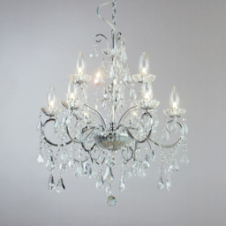 Vara 9 Light Bathroom Chandelier - Chrome - thumbnail 2