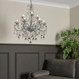 Vara 9 Light Bathroom Chandelier - Chrome - thumbnail 8
