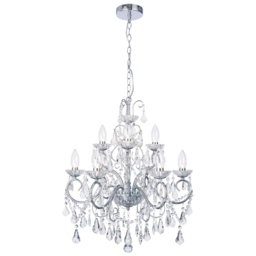 Vara 9 Light Bathroom Chandelier - Chrome - thumbnail 5