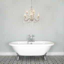 Vara 9 Light Bathroom Chandelier - Chrome - thumbnail 9