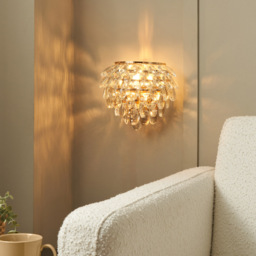Visconte Maine Crystal Wall Light - Gold - thumbnail 9