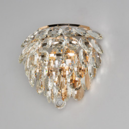 Visconte Maine Crystal Wall Light - Gold - thumbnail 3