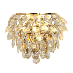 Visconte Maine Crystal Wall Light - Gold - thumbnail 1