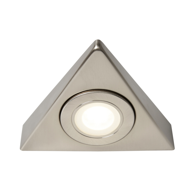 Grai 1.5 Watt LED Triangle CCT Under Cabinet Light - Satin Nickel - image 1