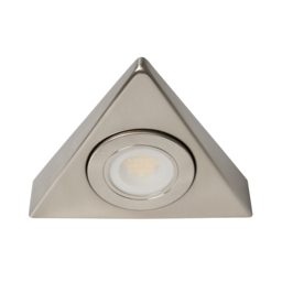 Grai 1.5 Watt LED Triangle CCT Under Cabinet Light - Satin Nickel - thumbnail 2