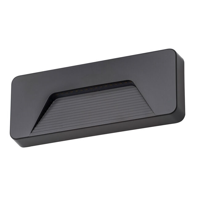 3 Watt LED Rectangular Surface Brick Wall Light - Anthracite - image 1