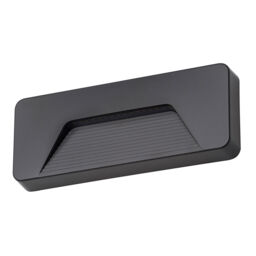 3 Watt LED Rectangular Surface Brick Wall Light - Anthracite