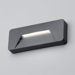 3 Watt LED Rectangular Surface Brick Wall Light - Anthracite - thumbnail 2