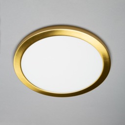 Darly 24 Watt LED Flush Ceiling or Wall Light - Satin Brass - thumbnail 3