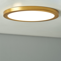 Darly 24 Watt LED Flush Ceiling or Wall Light - Satin Brass - thumbnail 6