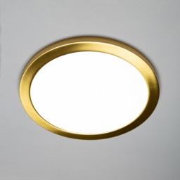Darly 24 Watt LED Flush Ceiling or Wall Light - Satin Brass - thumbnail 2
