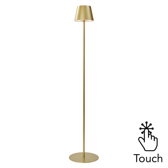 Elowen Rechargeable LED Floor Lamp - Gold - image 1