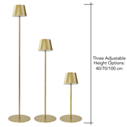 Elowen Rechargeable LED Floor Lamp - Gold - thumbnail 8