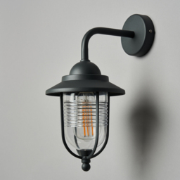 Carlo Outdoor Lantern Wall Light - Anthracite - thumbnail 3