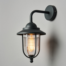 Carlo Outdoor Lantern Wall Light - Anthracite - thumbnail 2