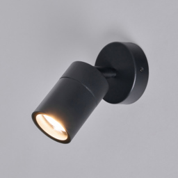 2 Pack of Kenn 1 Light Adjustable Outdoor Wall Light - Black - thumbnail 2