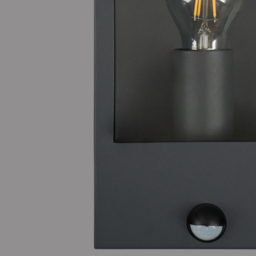 Edgworth Outdoor 1 Light Wall Light with PIR Sensor - Anthracite - thumbnail 4