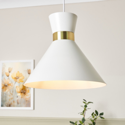 Connie Hourglass Ceiling Pendant Light - White - thumbnail 6