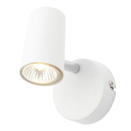 2 Pack of Chobham Industrial Style Single Adjustable Spotlight Wall Light - White - thumbnail 5