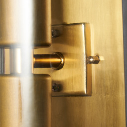 Rico Large Outdoor Wall Light with Brass Accents - Antique Bronze - thumbnail 5