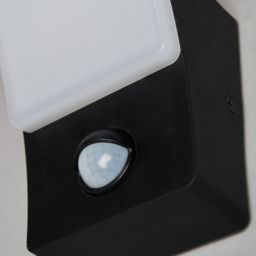 Bengle 12 Watt LED Curved Outdoor Wall Light with PIR Sensor - Black - thumbnail 4