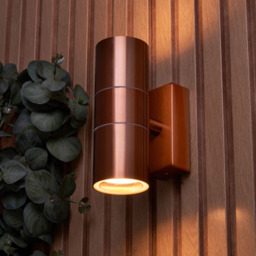 2 Pack of Kenn 2 Light Up and Down Outdoor Wall Light - Copper - thumbnail 6