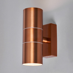2 Pack of Kenn 2 Light Up and Down Outdoor Wall Light - Copper - thumbnail 3