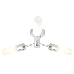 Elena 3 Light Semi Flush Bathroom Ceiling Light - Chrome