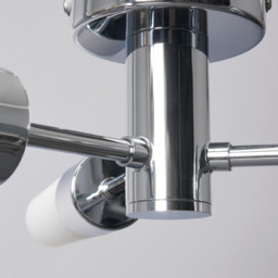 Elena 3 Light Semi Flush Bathroom Ceiling Light - Chrome - thumbnail 4