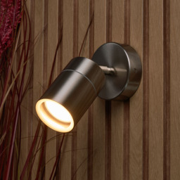 Kenn 1 Light Adjustable Outdoor Wall Light - Stainless Steel - thumbnail 5