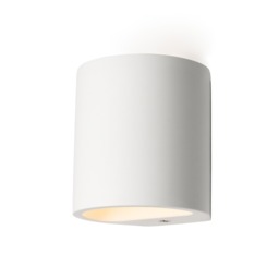 Chonzie Paintable Plaster Up and Down Wall Light - White - thumbnail 6